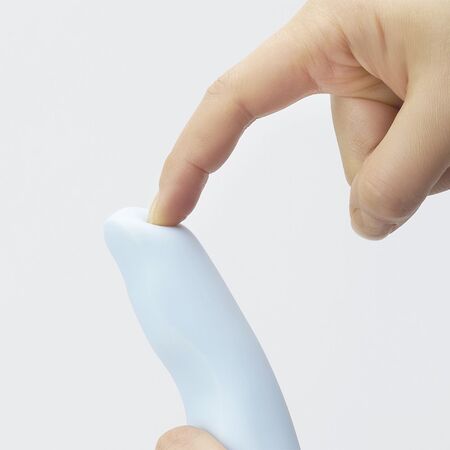 Голубой вибратор iroha Fit Minamozuki - 17,7 см.